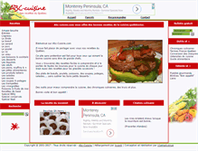 Tablet Screenshot of abc-cuisine.com